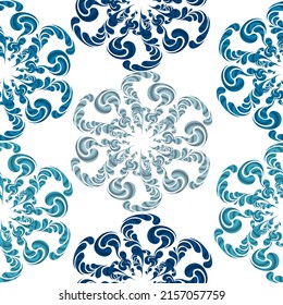 Leaves Pattern. Endless Background. Seamless Hand drawn fabric, gift wrap, wall art design.