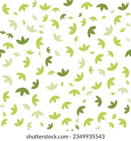 Leaves Pattern. Endless Background. Seamless