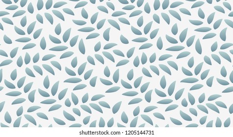 Leaves Pattern. Endless Background. Vector