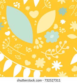 Leaves pattern. Floral background