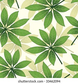 leaves pattern in floral style