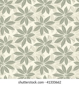 leaves pattern in floral style