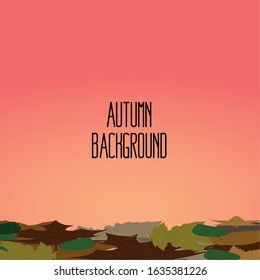 Leaves pattern. Foliage wallpaper. Autumn background illustration - Vector