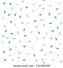 Leaves Pattern. Leaf floral seamless pattern for wrapping, fabric, paper and wallpaper. Endless Background.