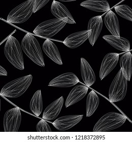 leaves pattern. line illustrations.
pencil drawing