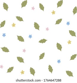 leaves pattern on a light background