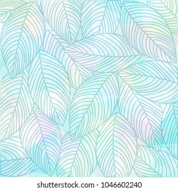 Leaves pattern pastel color design wallpaper illustration design