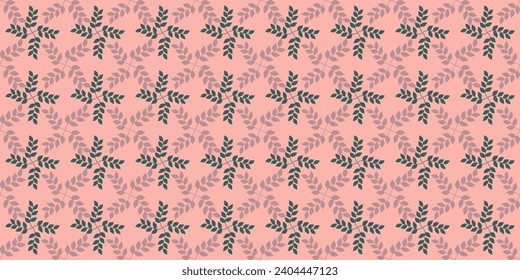 leaves pattern pink background seamless fabric wallpaper