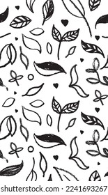 leaves pattern, repetition print background
