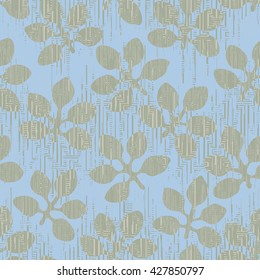 Leaves pattern seamless background tile