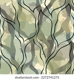 Patrón de hojas. Palm tropical deja fondo vectorial sin inconvenientes, imagen de jungla gráfica de camuflaje