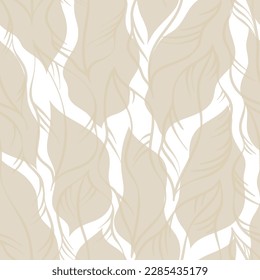 Leaves pattern. Tropic Palm Leaves Seamless Vector Background, Graphic Jungle Print	