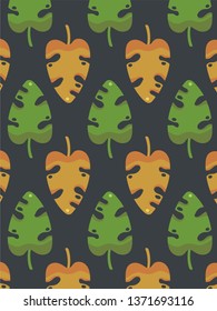 leaves pattern vector background