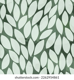 Leaves Pattern. Watercolor leaves seamless vector background, jungle print textured