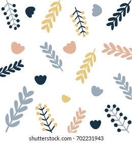Leaves patterns. Vector illustration