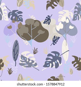 The leaves of the plant are collected in a pattern.For prints, book illustrations, packaging material, textiles.Vector illustration.
