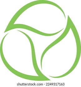 Leaves, plant in green, wellness and gardener logo