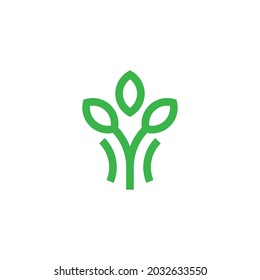 Leaves Plant Logo Design Vector