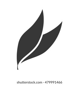 leaves plant silhouette