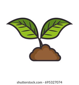 Leaves plant symbol