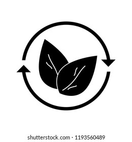 leaves, plants, ecology, vector icon, illustration