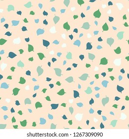 Leaves print. Seamless floral pattern. Plant design for fabric, cloth design, covers, manufacturing, wallpapers, print, gift wrap and scrapbooking.