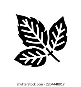 deja un vector de icono de glifo de fruta de frambuesa. deja un signo de fruta de frambuesa. ilustración de símbolo aislado
