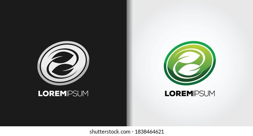 deja reciclaje conjunto de logotipos de ideas vector
