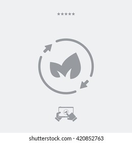 Leaves - renewable concept icon