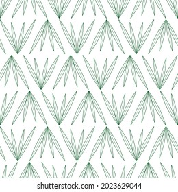 Leaves. Repeating vector pattern. Seamless floral ornament. Abstract background from green leaves. Isolated colorless background. Idea for web design, packaging, wallpaper, cover, textile.