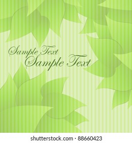 leaves retro card