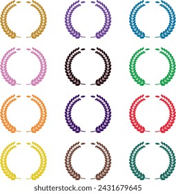 Leaves round border vector png, Circle leaf border png, Leaf circle png Green leaf circle png
