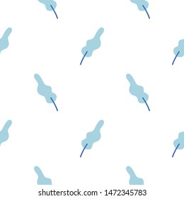 Leaves in Scandinavian style, seamless pattern background. Design for fabric, wrapping, textile, wallpaper, apparel.