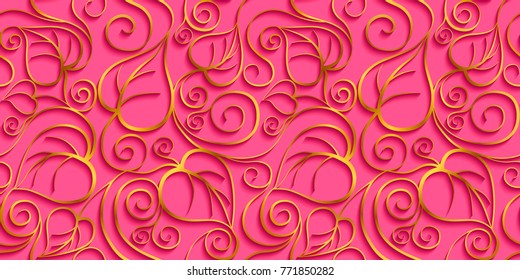 Leaves. Seamless abstract texture
