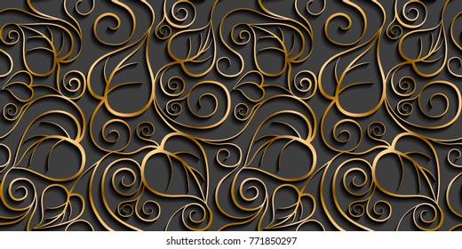 Leaves. Seamless abstract texture