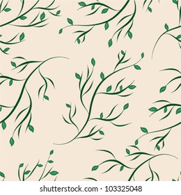 Leaves seamless background