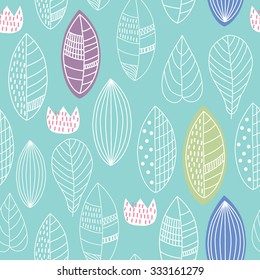 leaves seamless background