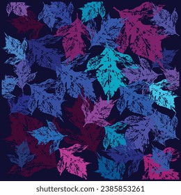 Leaves seamless illustration background pettern template design