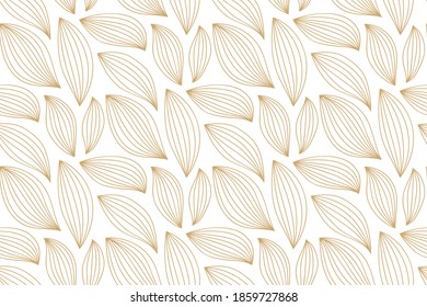 Blättert nahtlose natürliche Muster. Abstrakte geometrische lineare Elemente. Kann für Postkarten, Visitenkarten, Postkarten und Verpackungsdesigns verwendet werden.