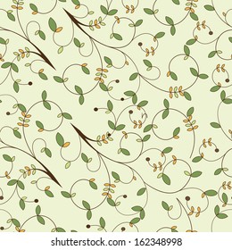 Leaves seamless pattern