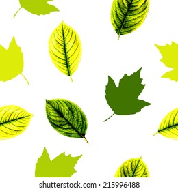  leaves seamless pattern