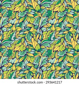 Leaves seamless pattern