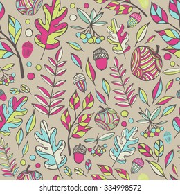Leaves seamless pattern