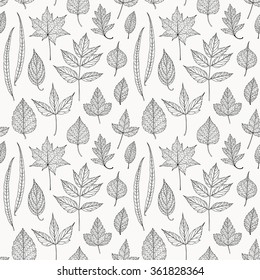 Leaves seamless pattern