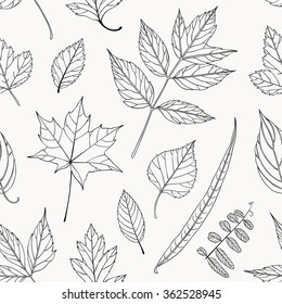 Leaves seamless pattern