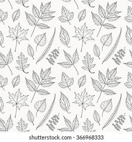 Leaves seamless pattern