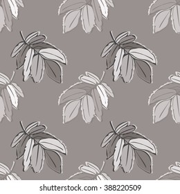 Leaves seamless pattern