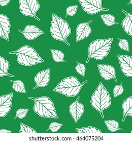 Leaves seamless pattern. 