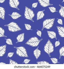Leaves seamless pattern. 