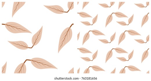 Leaves seamless pattern